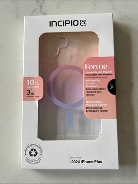 Incipio Forme Clear Case with Pink Accent for iPhone 16 Plus